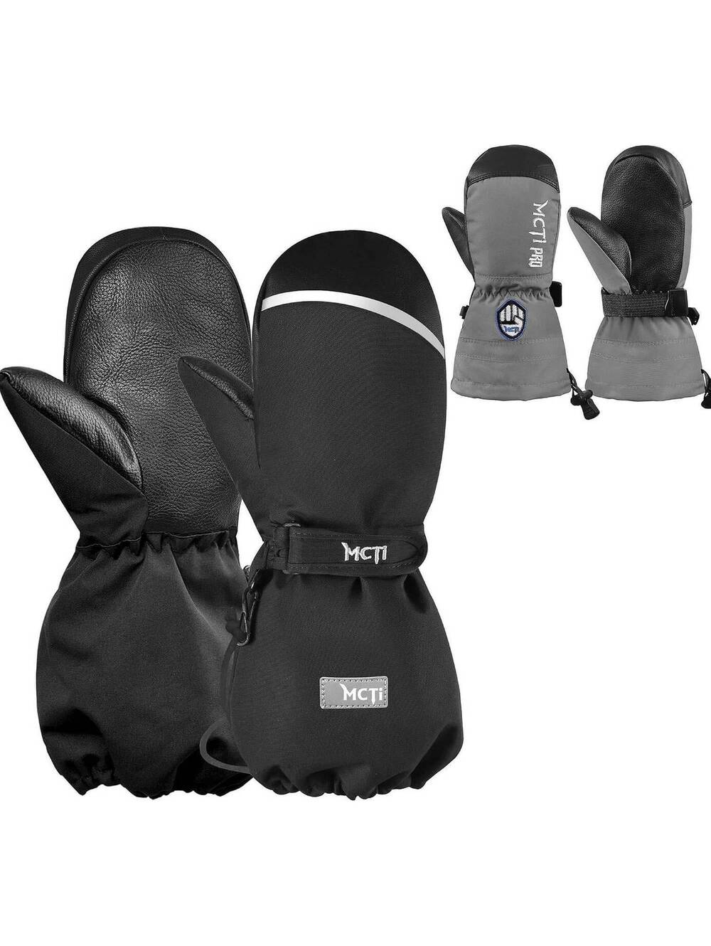 MCTi Kids Waterproof Ski Mittens Bundle, XX-Small, Winter Gloves